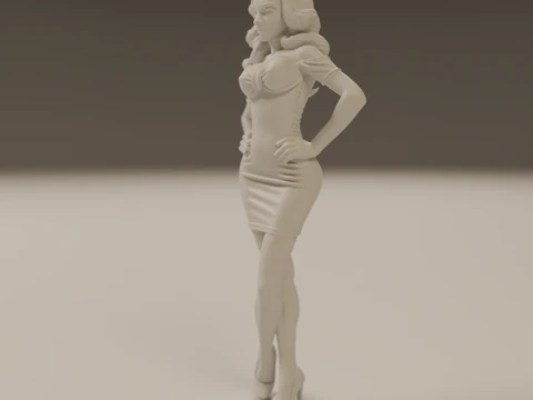 Pin-up 3D Print Model