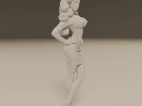 Pin-up 3D Print Model