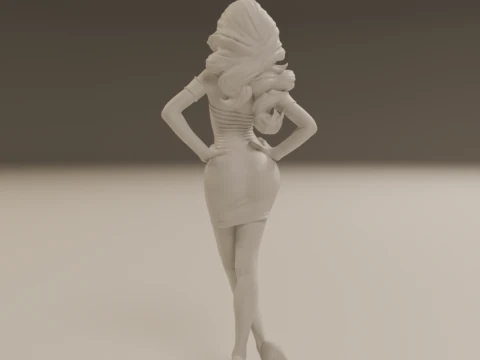 Pin-up 3D Print Model