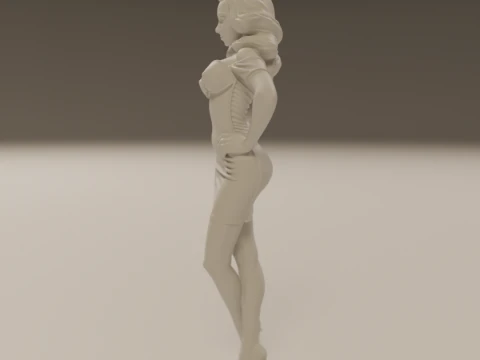 Pin-up 3D Print Model
