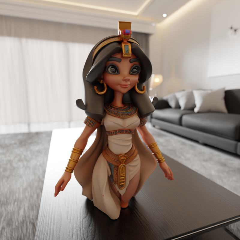 Egyptian pin-up Modello di stampa 3D .c4d .max .obj .3ds .fbx .stl .blend 