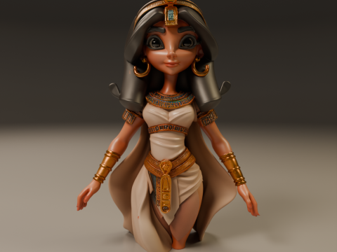 Egyptian pin-up Modello di stampa 3D