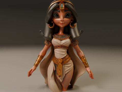 Egyptian pin-up 3D Print Model