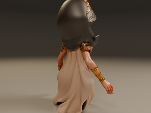 Egyptian pin-up Modello di stampa 3D