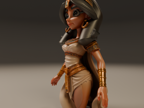 Egyptian pin-up Modello di stampa 3D
