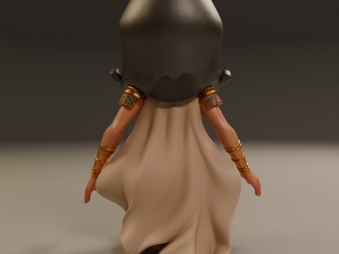 Egyptian pin-up Modello di stampa 3D