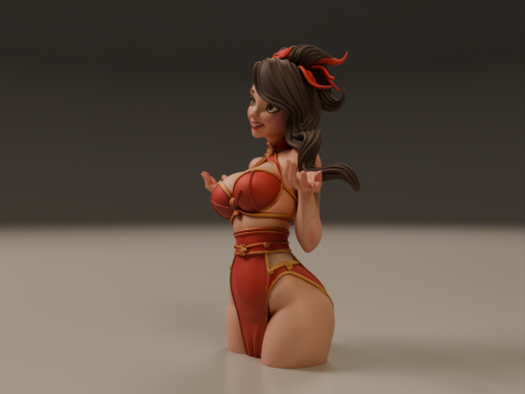 Pin-up 3D Print Model