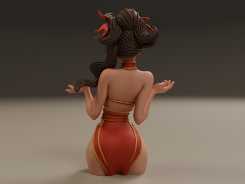 Pin-up 3D Print Model