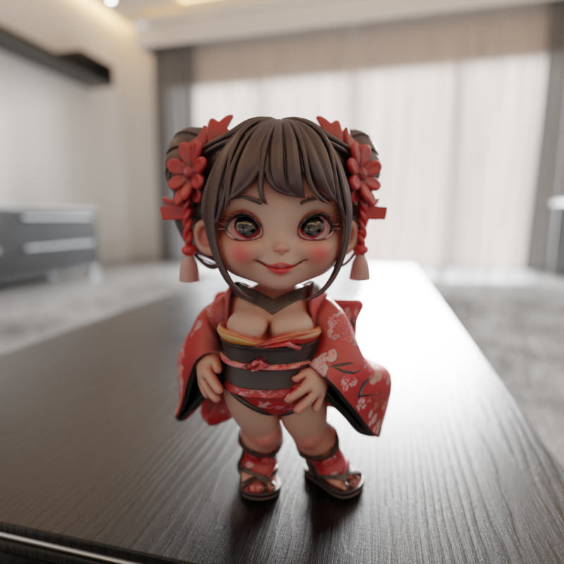 Pin-up 3Dプリントモデル .c4d .max .obj .3ds .fbx .stl .blend 