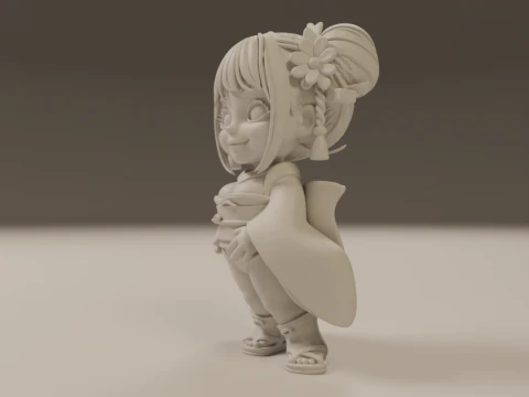 Pin-up 3D Print Model