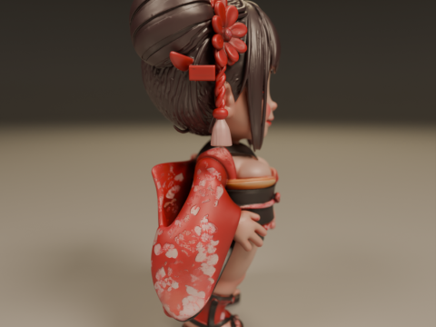 Pin-up 3Dプリントモデル