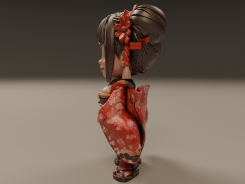 Pin-up 3Dプリントモデル