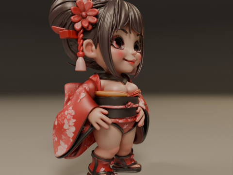 Pin-up 3Dプリントモデル