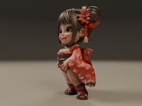 Pin-up 3Dプリントモデル