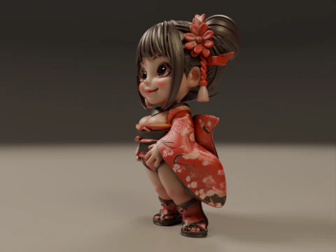 Pin-up 3D Print Model
