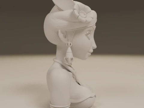 Brazilian native pin-up 3D Print Model