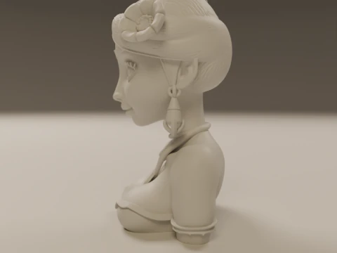 Brazilian native pin-up 3D Print Model