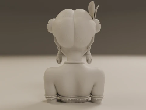 Brazilian native pin-up 3D Print Model