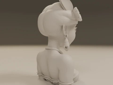 Brazilian native pin-up 3D Print Model