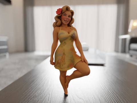 Australian pin-up 3D Print Model