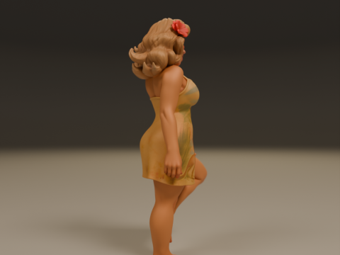 Australian pin-up 3D Print Model