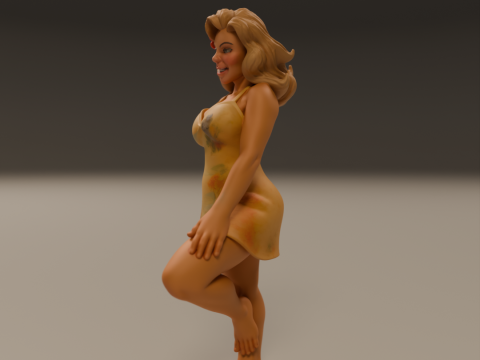 Australian pin-up 3D Print Model