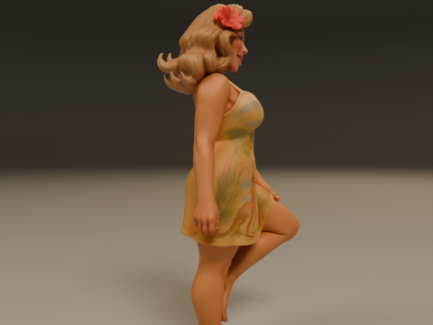 Australian pin-up 3D Print Model