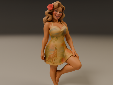Australian pin-up 3D Print Model