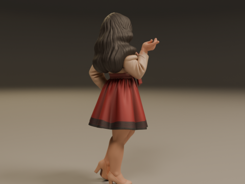 Korean pin-up Modello di stampa 3D