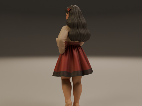 Korean pin-up Modello di stampa 3D