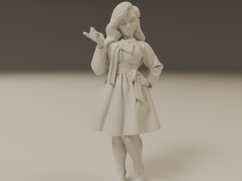Korean pin-up Modello di stampa 3D
