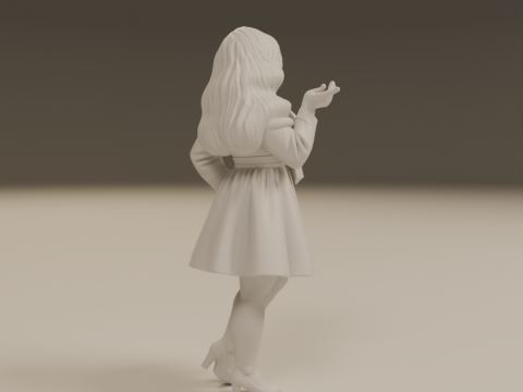 Korean pin-up Modello di stampa 3D