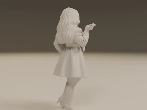 Korean pin-up 3D Print Model