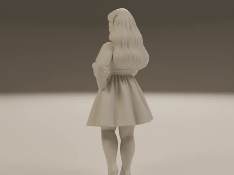 Korean pin-up 3D Print Model