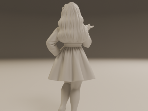 Korean pin-up Modello di stampa 3D