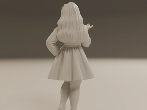 Korean pin-up 3D Print Model