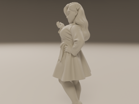 Korean pin-up Modello di stampa 3D