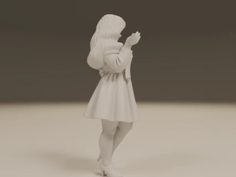 Korean pin-up 3D Print Model