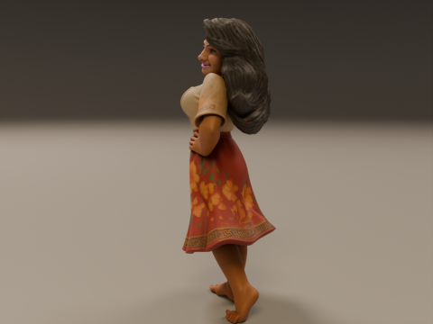 Filipina pin-up 3D 打印模型