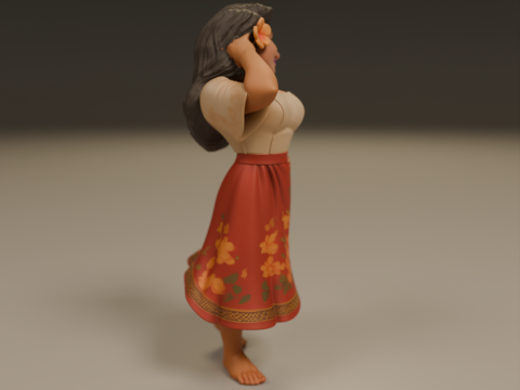 Filipina pin-up 3D 打印模型