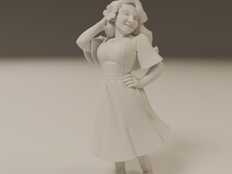 Filipina pin-up 3D 打印模型