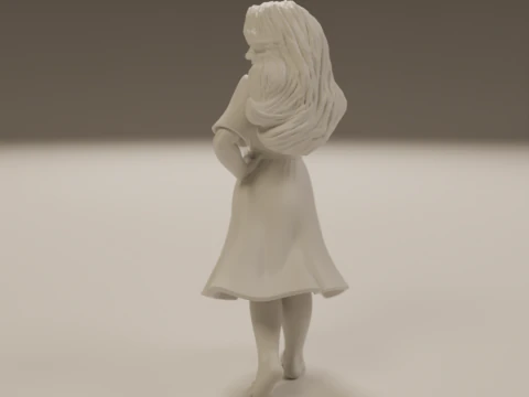 Filipina pin-up 3D Print Model