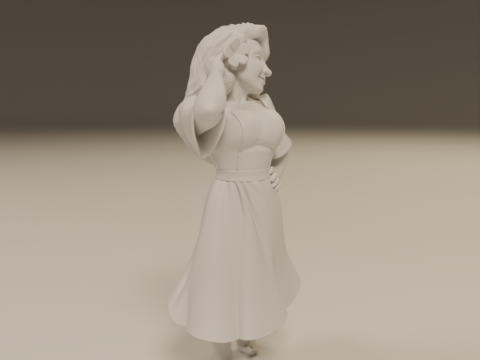 Filipina pin-up 3D 打印模型