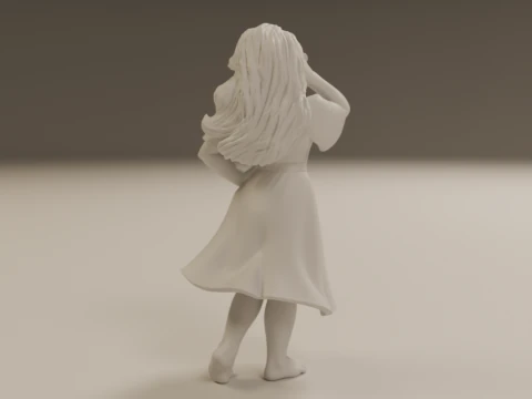 Filipina pin-up 3D Print Model