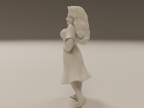 Filipina pin-up 3D 打印模型