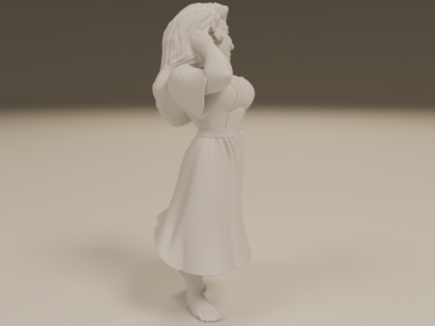 Filipina pin-up 3D 打印模型