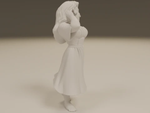 Filipina pin-up 3D Print Model