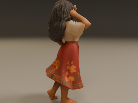 Filipina pin-up 3D 打印模型