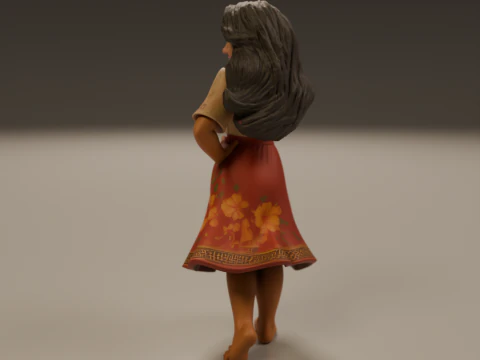 Filipina pin-up 3D Print Model