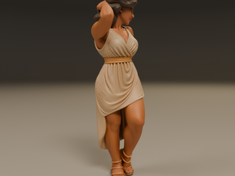 Greek pin-up 3Dプリントモデル